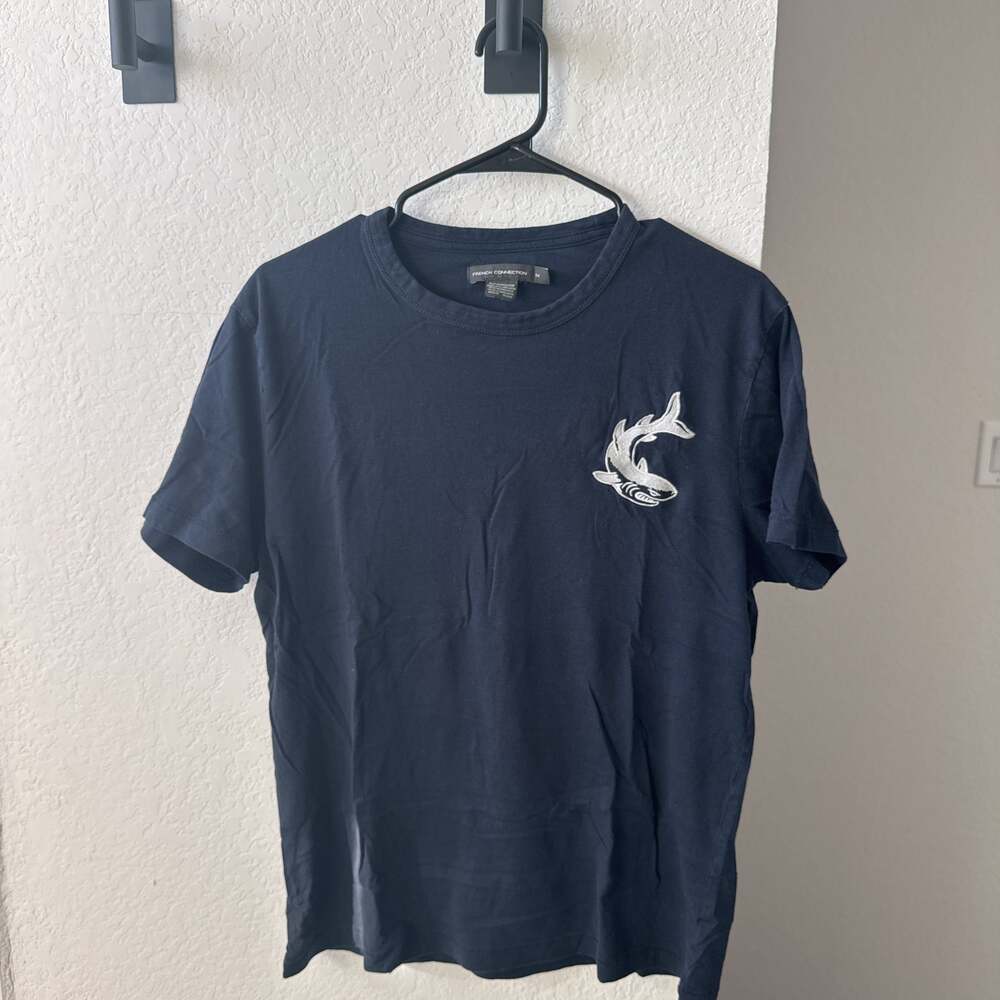 French Connection Shark Graphic T-Shirt
